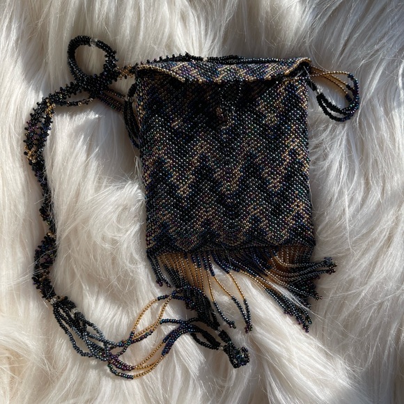 Set of Handmade Beaded Necklace Pouch Bags, Prayer Bags from Israel - Picture 7 of 16